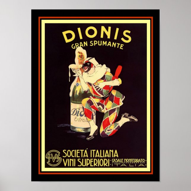 Dionis Gran Spumante Ad Poster 12 x 16 (Frente)