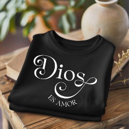 Dios Es Amor Camiseta Espanhola Cristã