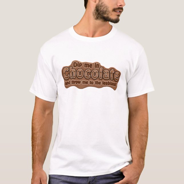 DIP ME EM Camisa CHOCOLATE - escolha o estilo (Frente)
