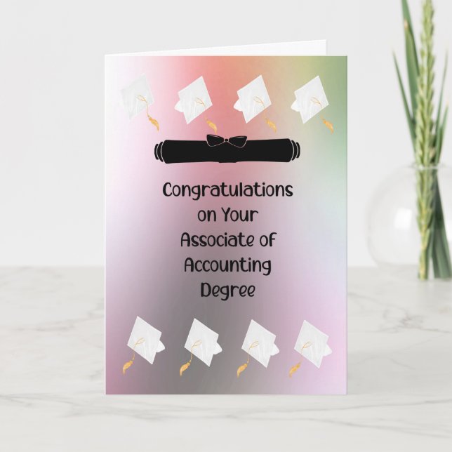 Diploma Associado na Contabilidade com Cartão de B (Frente)