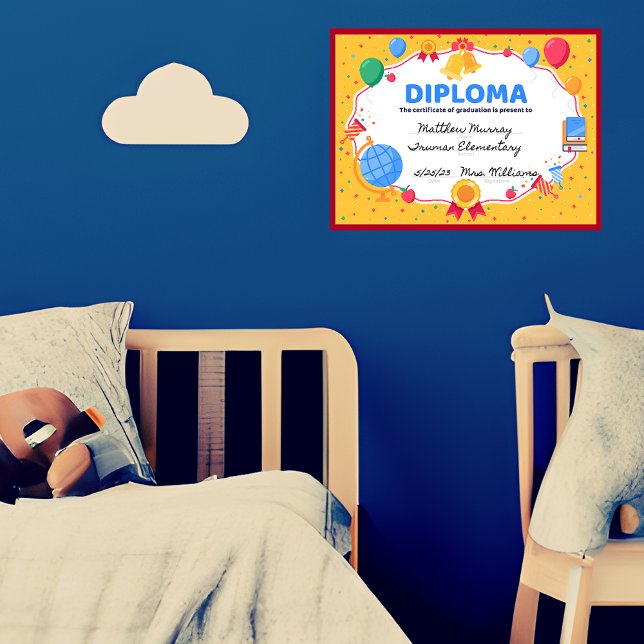 Diploma De Graduação Para Crianças (Criador carregado)