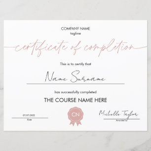 Diploma de participação de certificado de conclusã