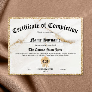 Diploma Elegante da Escola de Conclusão