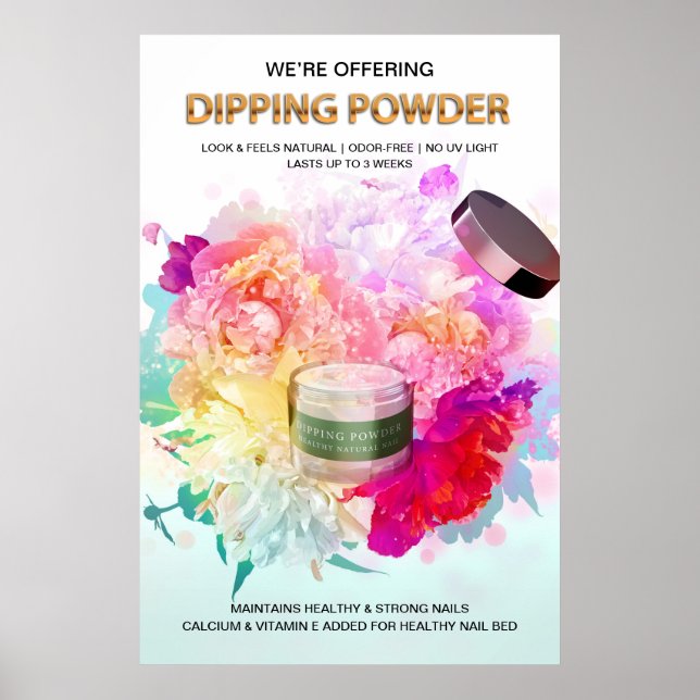Dipping Powder Poster for Beauty salon (Frente)
