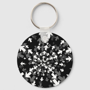 Direções Abstrato Chaveiro