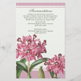 Direções de Casamento de Orquídeas Rosa Cattleya