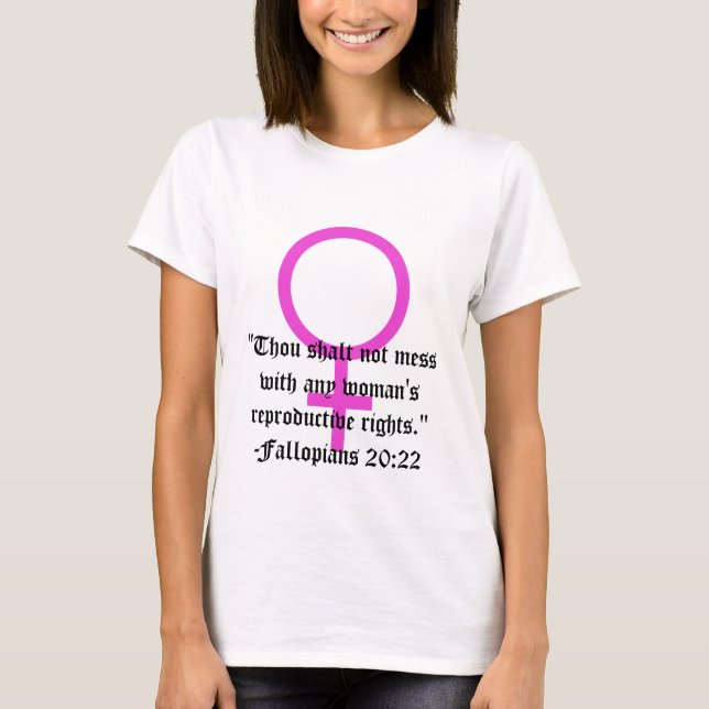 Direito das mulheres a escolherem a camiseta Verse (Frente)