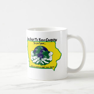 Direito de Iowa de saber a caneca da campanha