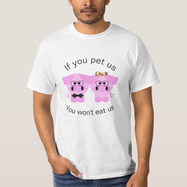 Direitos dos Animais para Porcos - Camisa para Hom (Frente)