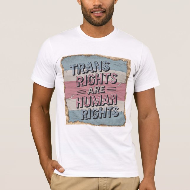 Direitos Trans São Camisa De Direitos Humanos - Vi (Frente)