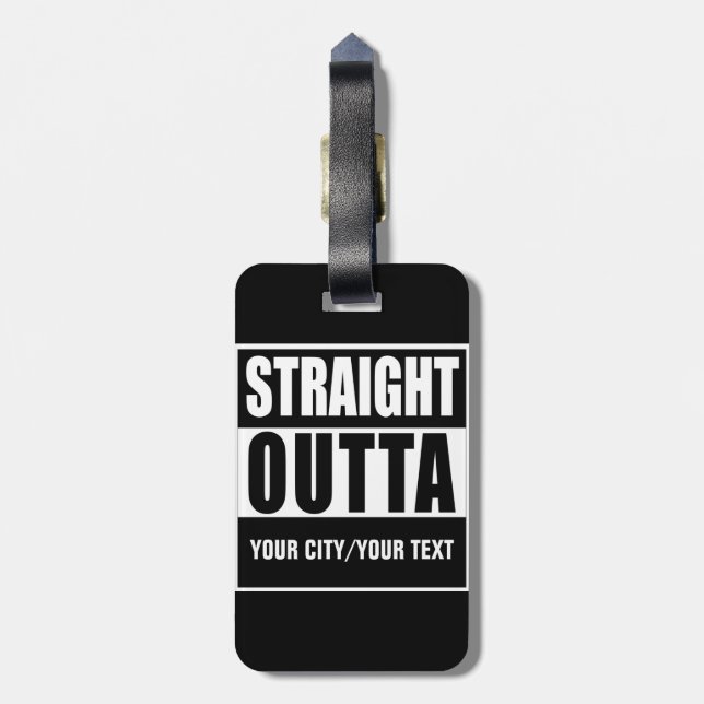 DIRETAMENTE DA ETIQUETA DE BAGAGEM PERSONALIZADA (Traseira Vertical)