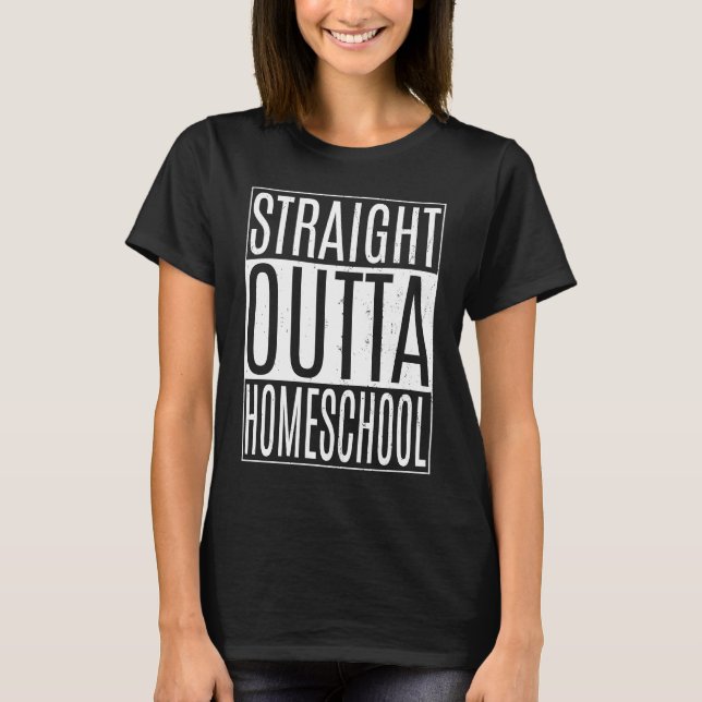 Direto da Escola de Ensino em Casa Camisetas Class (Frente)