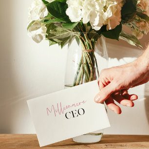 Diretor-Geral Milionário Mínimo Moderno Rosa E