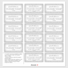 Diretório de Endereços de Convidado Etiquetas de P