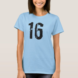 DIRIGIDAS #16 Camisetas DE ANIVERSÁRIO