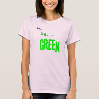 Dirigindo T-Shirt Verde Todo Algodão Orgânico