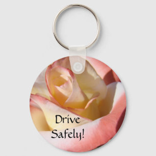 Dirija com Segurança! Porta-chaves Mãe Disse Rosa