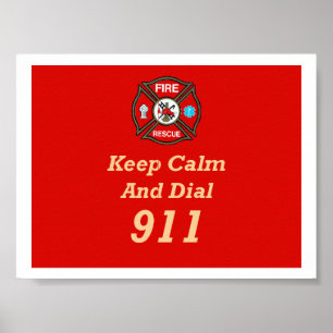 Discagem de emergência 911 Poster de resgate de in