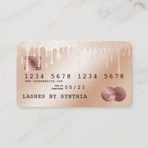 Discagem Dourada com estilo de cartão de crédito