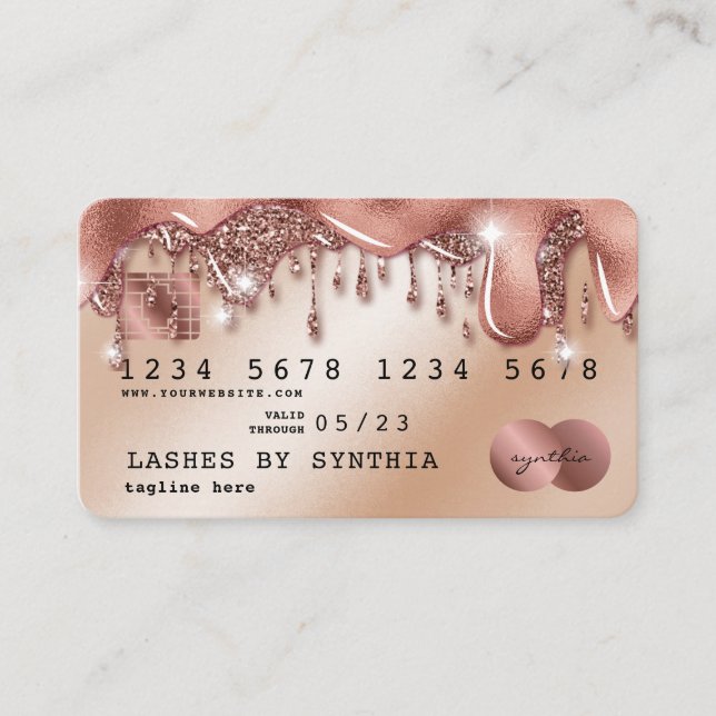 Discagem Dourada com Estilos de Cartão de Crédito (Frente)