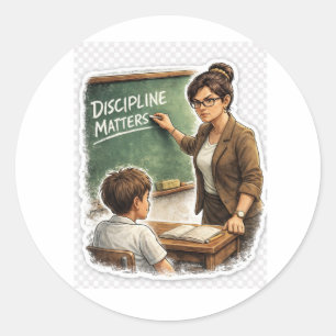 Disciplina Importa Adesivo para Professor