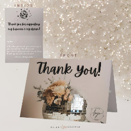 Disco Ball | Boho Florals | Cartões de agradecimen
