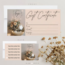 Disco Ball | Boho Florals | Certificado de present