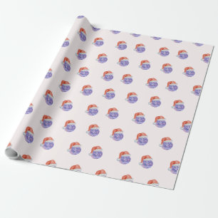Disco Ball Santa Hat Papel de mola para presente d