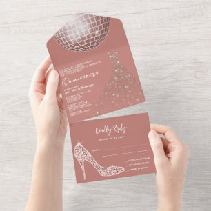 Disco Ball, Stiletto & Ball Gown Quinceañera