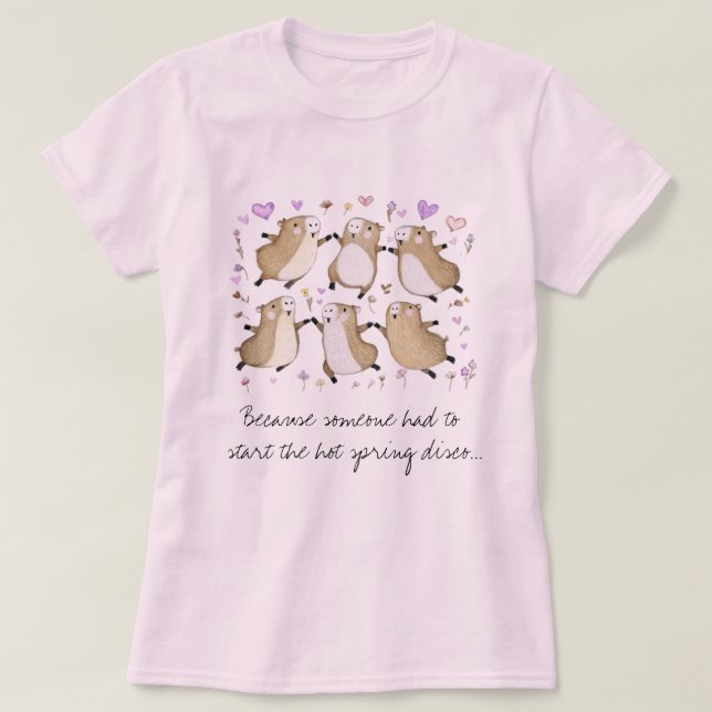 Disco Capybara T-shirt (Frente do Design)