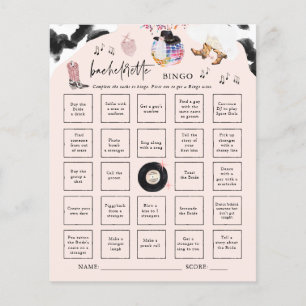 Disco Cowgirl   Bachelorette Bingo Party