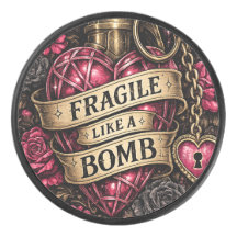 Disco de hóquei colecionável Frágil como uma Bomba