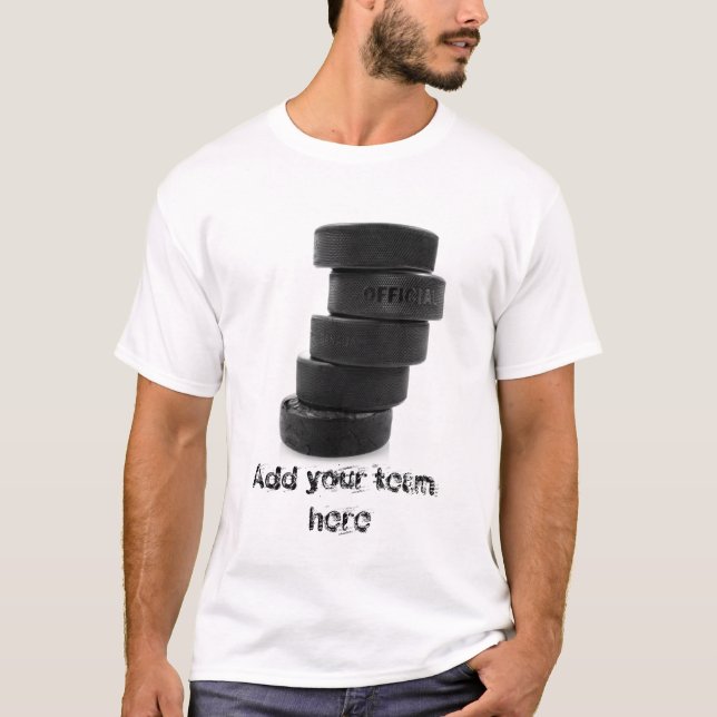 Disco de hóquei no gelo ... Camiseta do Disco de H (Frente)