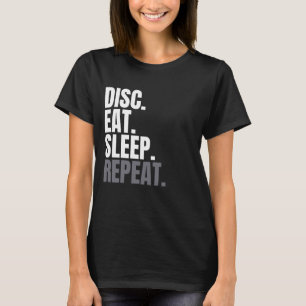 Disco Dormir Repetir Camisa Para Homens, Golfe De