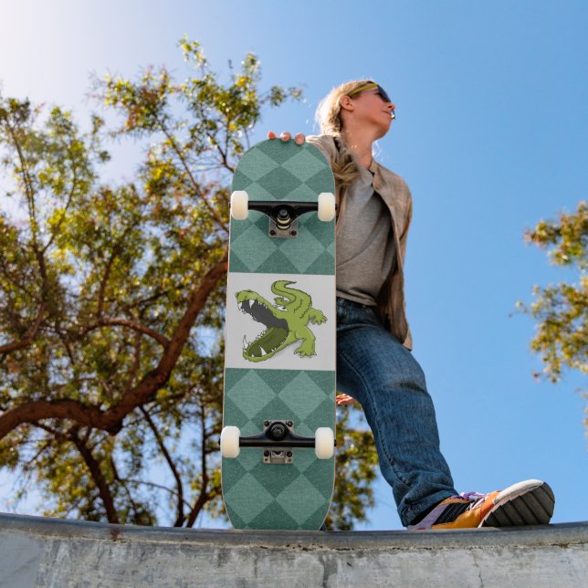 Disco engraçado do skateboard Alligator (Ao ar livre 1)