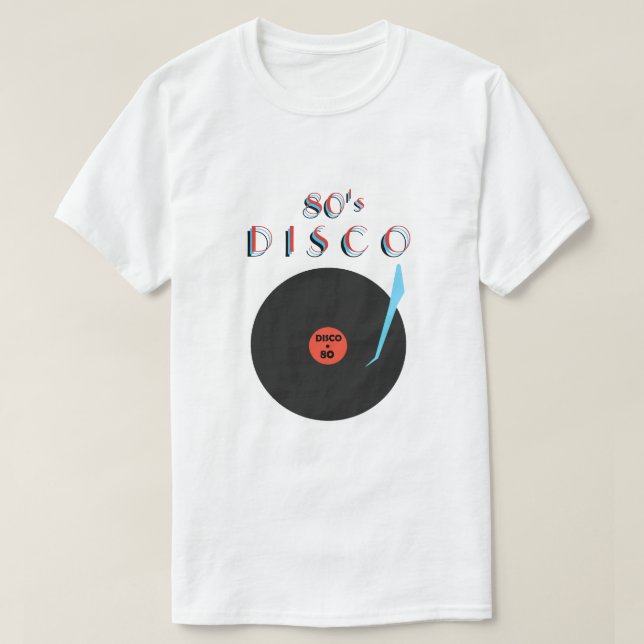 Disco Retro Party T-Shirt Dance Music (Frente do Design)