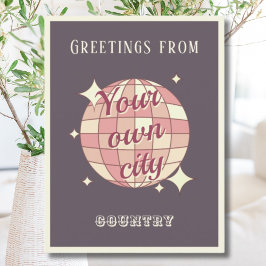 discoteca de nome roxo da cidade de cartão postal