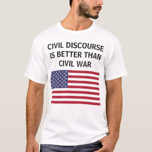 Discurso civil melhor do que camiseta de bandeira 