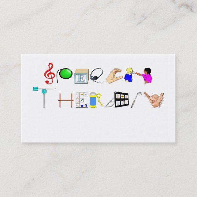 Discurso no cartão de visita do trabalho (Frente)