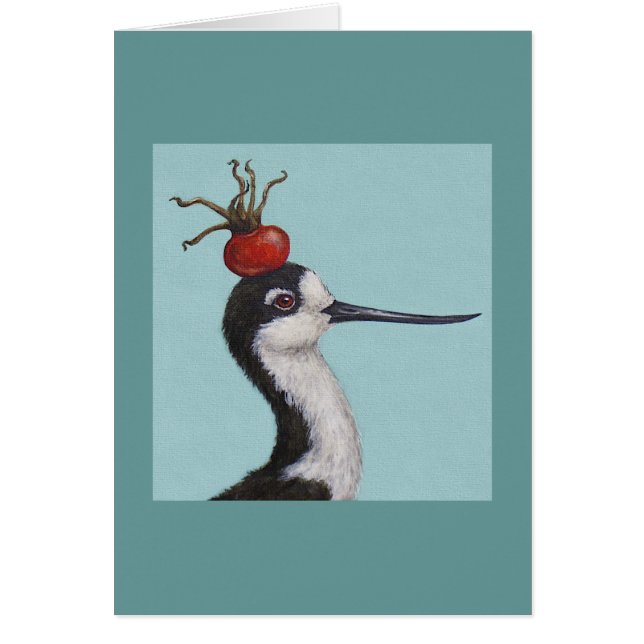 Discussão o cartão necked preto do stilt (Frente)