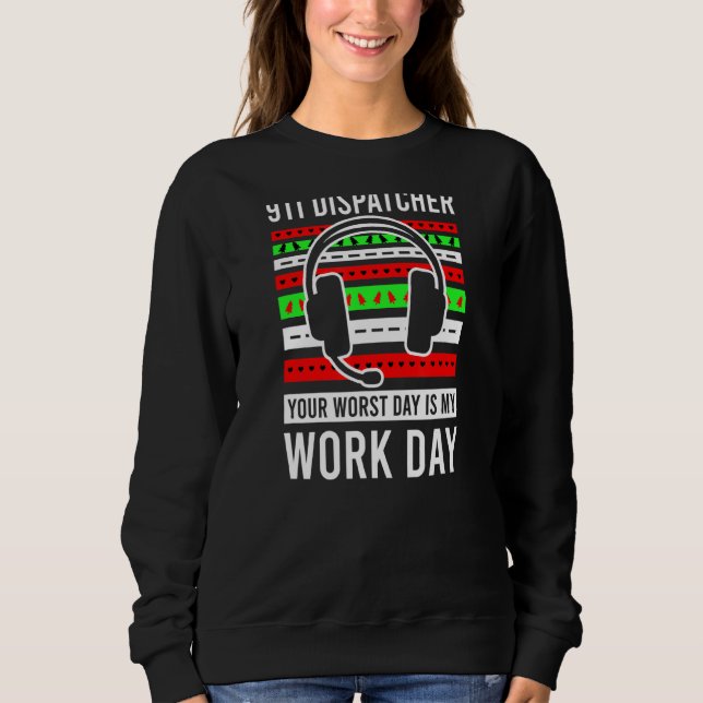 Dispatcher de Natal com Estilo de Suéter Feio (Frente)