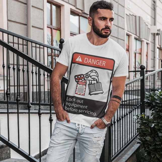 Dispositivo de Bloqueio de Perigo T-Shirt (Criador carregado)