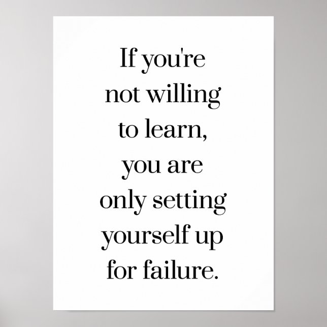 Disposta A Aprender Poster (Frente)