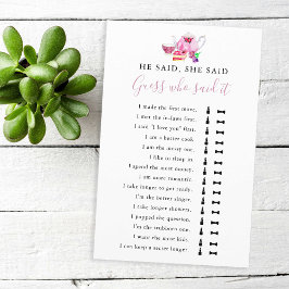 Disse Que Disse Festa De Chá De Jogo Chá de panela