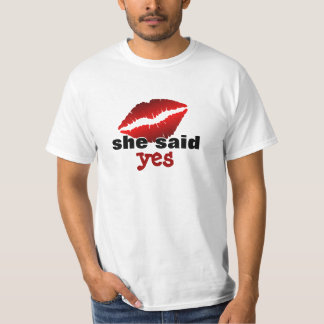 disse sim a camisa do noivado