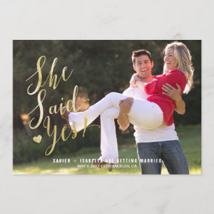 Disse sim! Anúncio do noivado