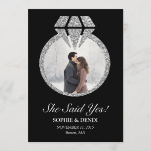 Disse sim o convite da festa de noivado