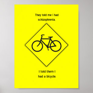 "Disseram-me que eu tive poster da esquizofrenia"