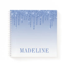 Dissipador Azul de Glitter Dusty moderno, modesto 