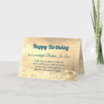 Distance Happy Birthday Brother No Cartão De Direi<br><div class="desc">Feliz Aniversário Feliz,  Dourado Distância,  de Luxo,  Irmão em Direito personalizado Cartão Saudação.</div>